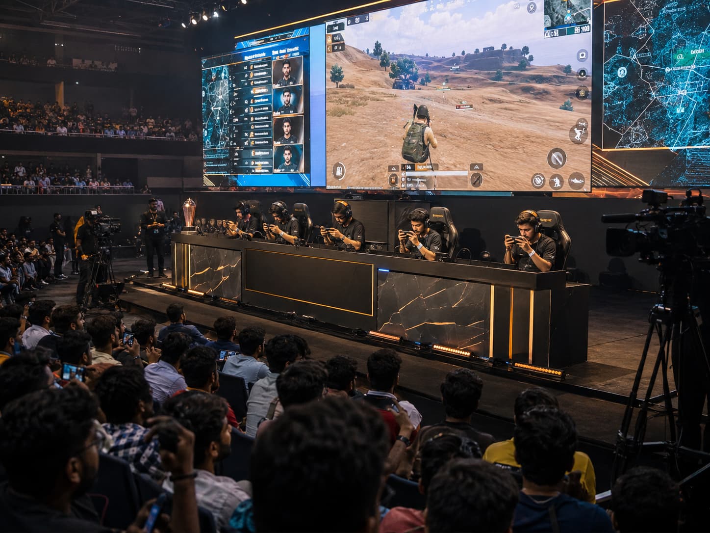 BGMI tournament 2026 in a large Indian esports LAN arena