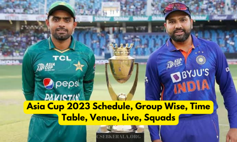 Asia Cup 2023 Schedule, Group Wise Team, Time Table, Venue, Squads ...