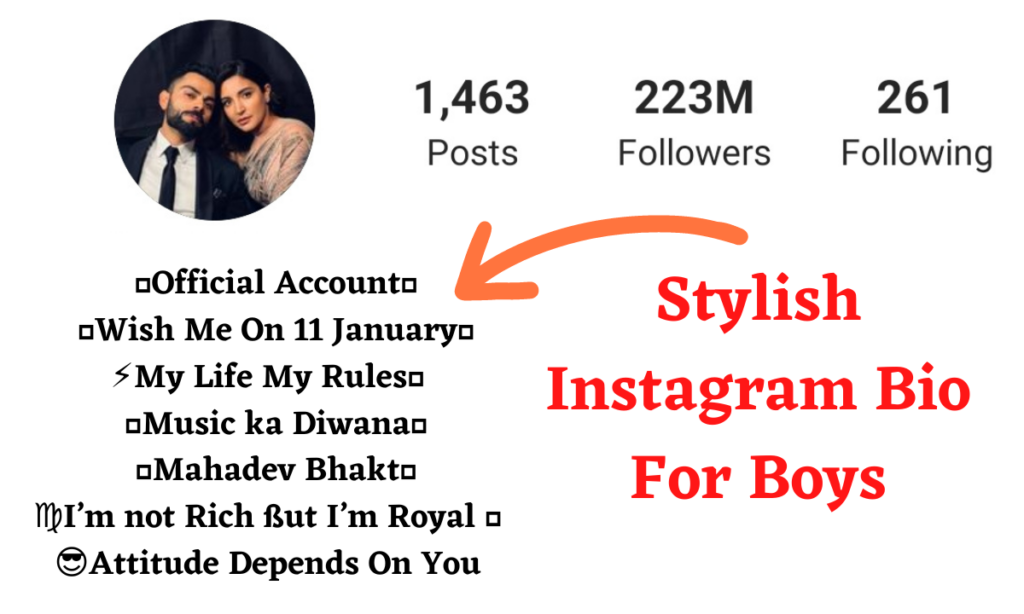  TOP Instagram Bio For Boys 2023 Stylish And Attitude Instagram Bio 