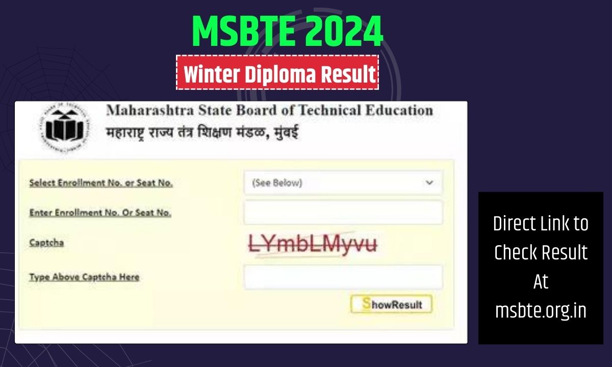 MSBTE Winter Diploma Result 2024, Release Date & Direct Link to Check