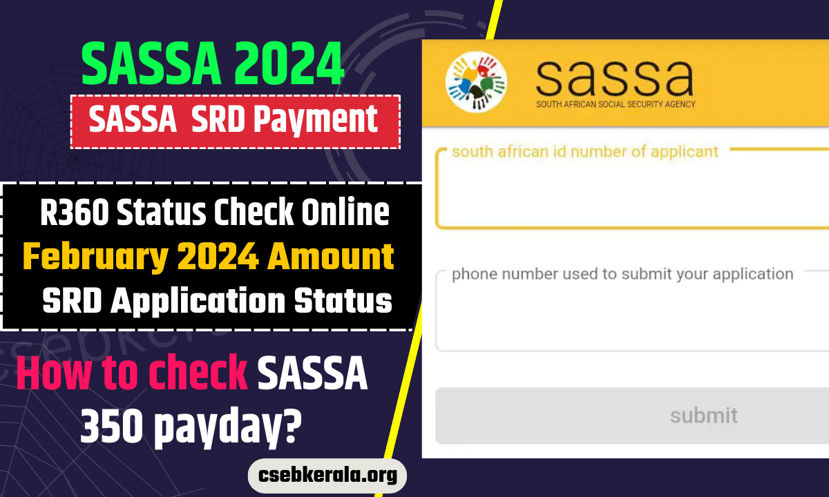 SASSA SRD, R350 Status, Check Online Feb 2024 Payment srd.sassa.gov.za